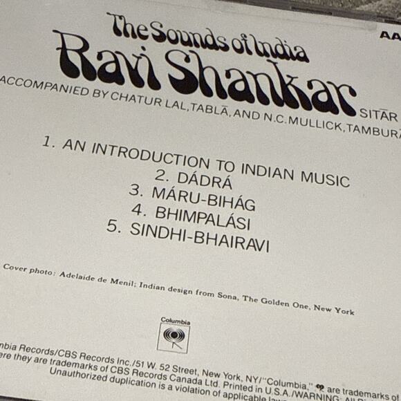 Ravi Shankar – The Sounds of India CD Angel Records Factory Seal Intact - Picture 4 of 5